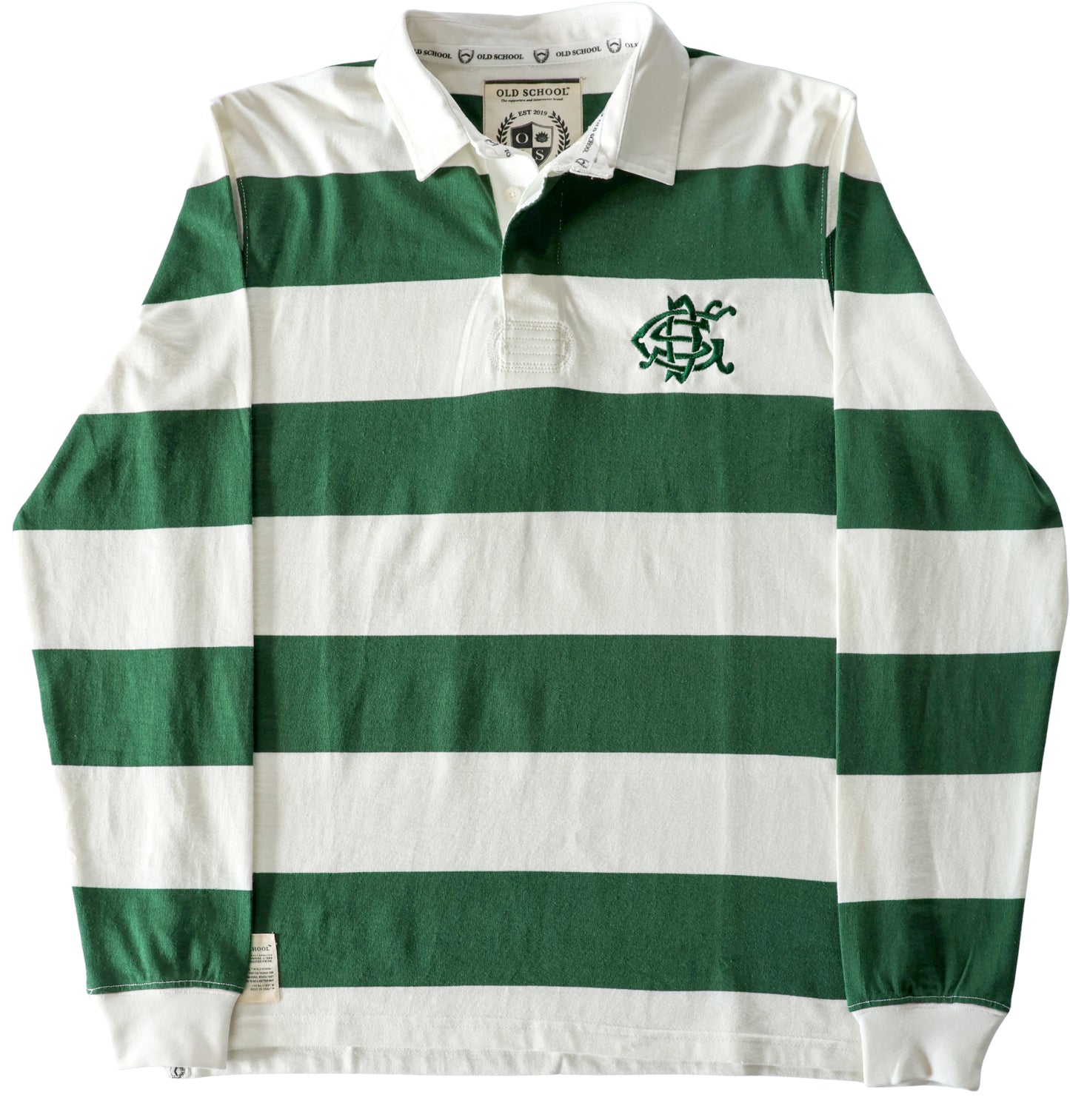 DSG Supporters Long Sleeve Striped Jersey (Green and White)