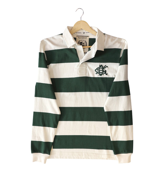 DSG Supporters Long Sleeve Striped Jersey (Green and White)